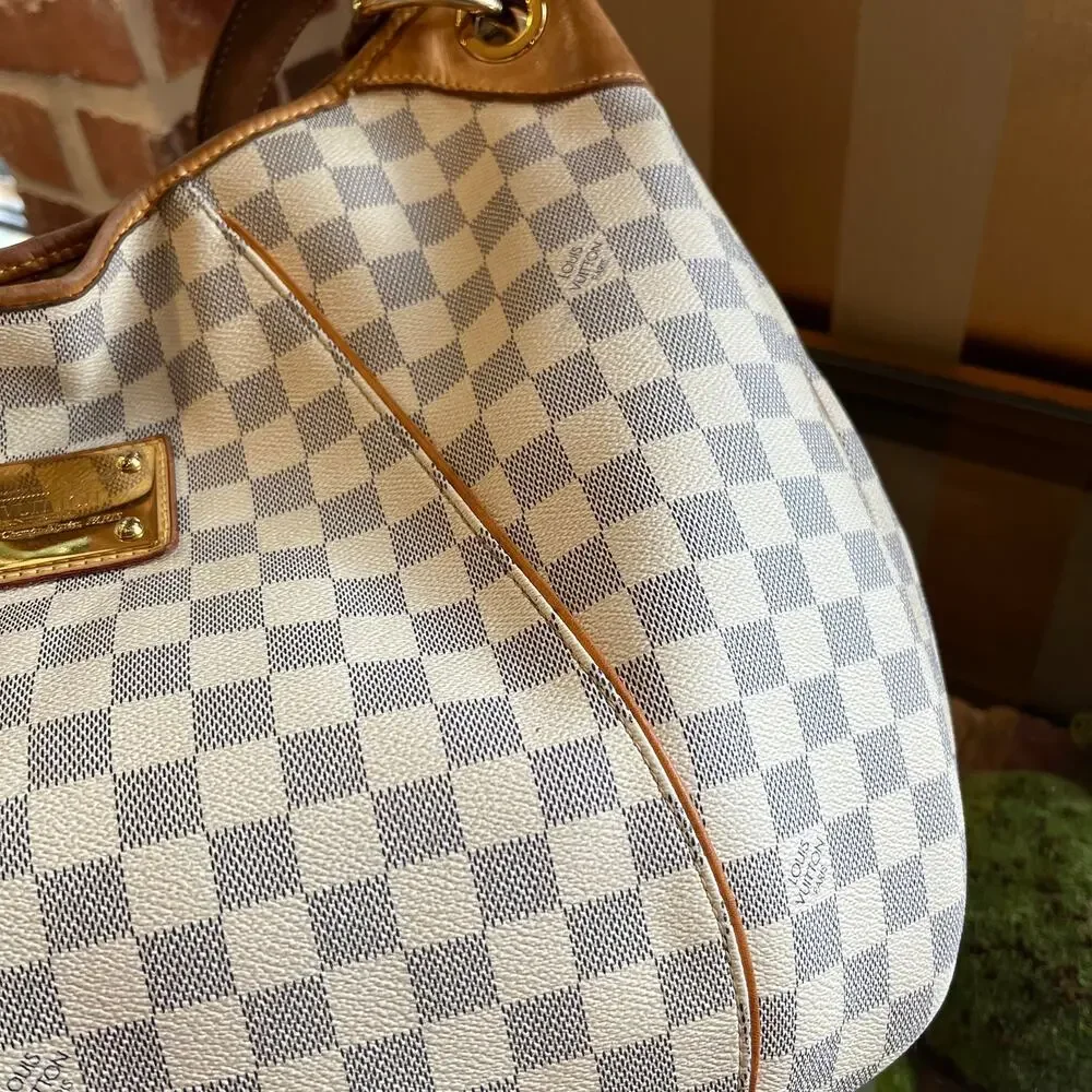 LOUIS VUITTON Galliera GM Damier Azur Canvas Hobo Bag